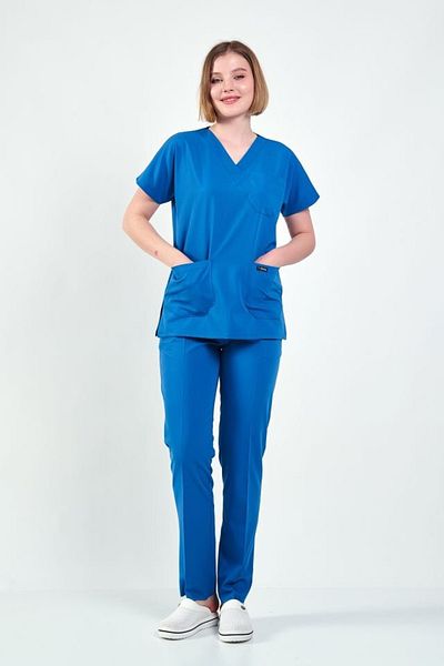 Owlet Medikal Χειρουργικό κοστούμι Indigo Blue Lycra