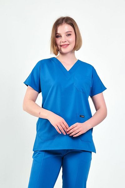 Owlet Medikal Χειρουργικό κοστούμι Indigo Blue Lycra