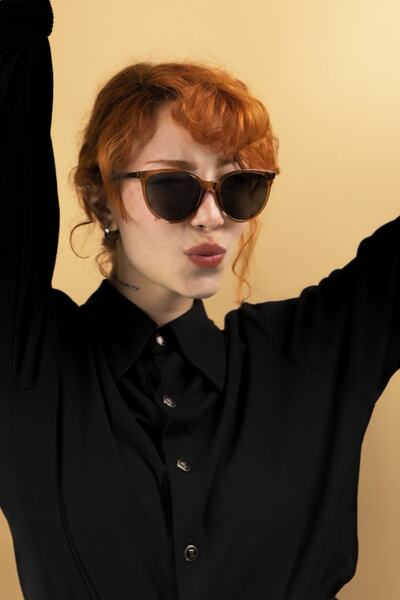 Focus On نظارة شمسية نسائية مستقطبة من Gollum Cappucino