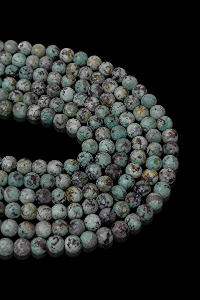 Dünya Doğal Taş 6 mm African Turquoise Stone Sequence