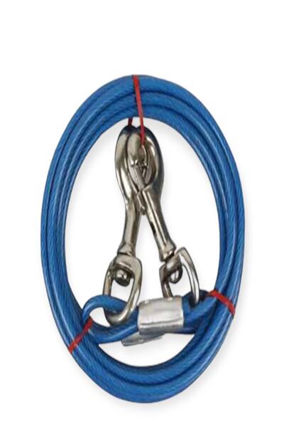 LİDERSAN ÇELİK Çelik Köpek Bahçe Bağlama Halatı 5mm 5 Metre