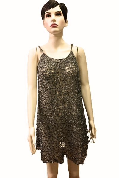 Işin Tasarım Gray Flexible Soft Light Beach Dress Pareo