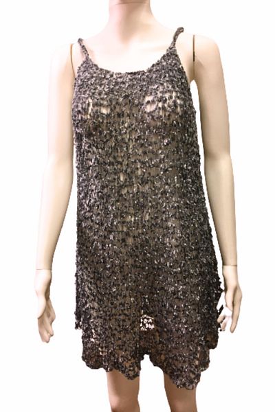 Işin Tasarım Gray Flexible Soft Light Beach Dress Pareo
