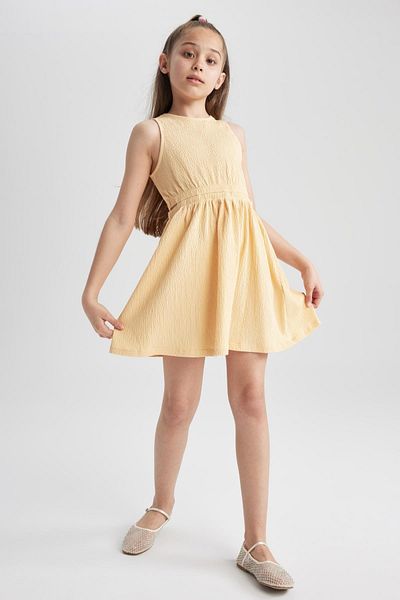 DeFacto Girl's Sleeveless Cotton Dress A0117a823hs