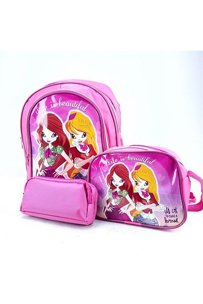 LUCKY BAG Cutie de prânz ilustrată pentru fete, cadou pentru școala primară, grădiniță, ghiozdan