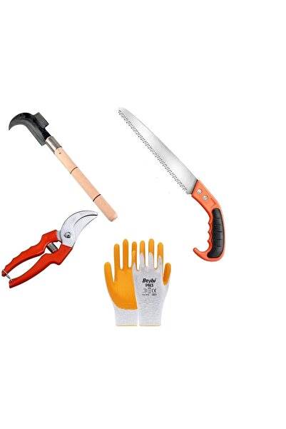 Genel Markalar Bahçe El Aletleri 4'lü Bahçe Hobi Seti (testere+çapa+orak+makas)