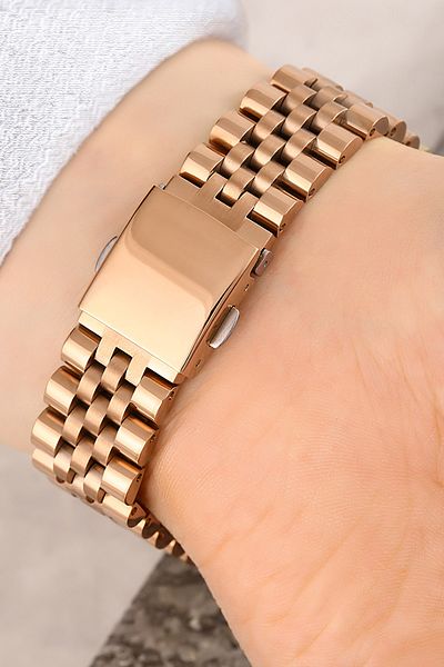Ferrucci Steel Cord Calendar Copper Color 3 Atm Waterproof Women's Wristwatch