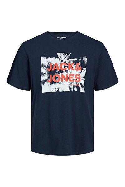 Jack & Jones Ανδρικό μπλουζάκι Navy Blue 12238842 Jcosalty Tee Ss Crew Neck