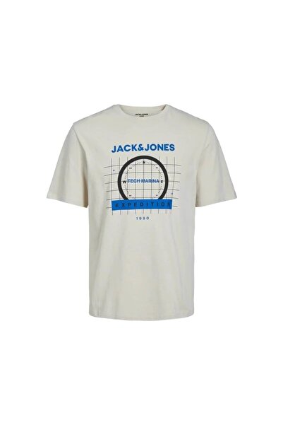 Jack & Jones Tricou bărbați gri deschis 12238838   Tricou Jcoocean cu guler r...