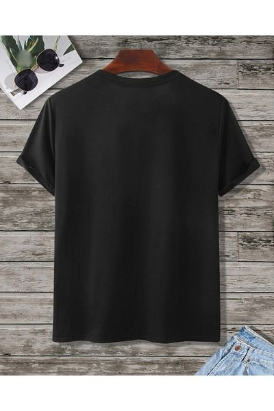 Josette Μπλουζάκι Unisex Μαύρο Marvel με στάμπα με λαιμόκοψη