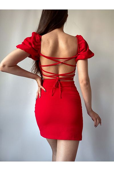 MY DEPO Mini rochie de damă decoltată la spate