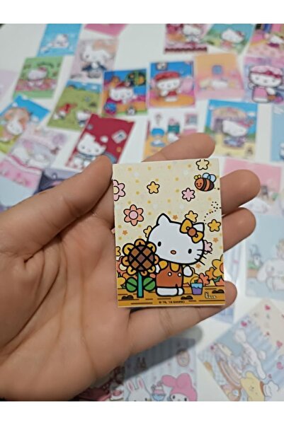 EyER Shoping Sanrio Hello Kitty Çek Kopart Sticker Kitabı 45 Adet Büyük