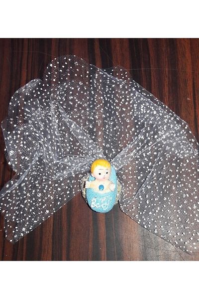 yörük tuhafiye Baby Gift Distribution (50 Pieces) Gift Magnet. Magnetic Lavender Baby Boy Figurine Gift