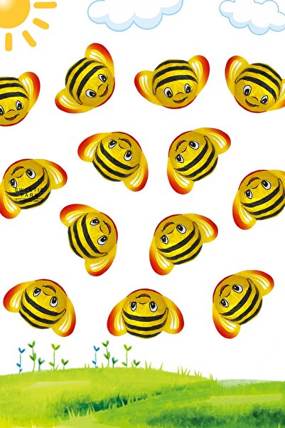 Elvan My Honey 12 Adet Arı Maya Bal Arısı Arı Maya Minis Arı Pinyata Çikolata...