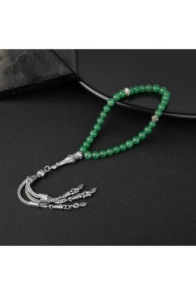 Haremi Mărgele de rugăciune din piatră naturală Aventurin verde, 33 bucăți – 6mm