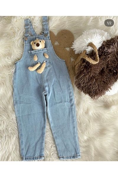 miabambim Teddy Bear Denim Salopet
