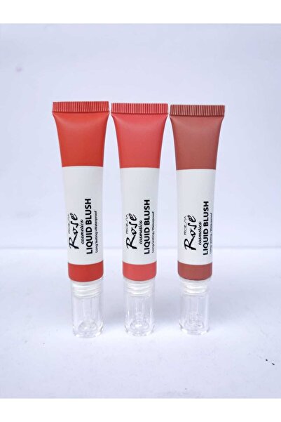 Roesıa Rose Cosmetics Rose Shy Cheeks 3'lü Sıvı Allık - Rose Lıquıd Blush