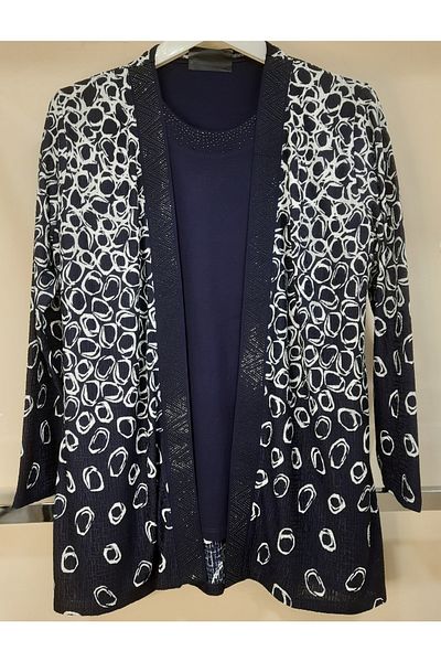 N.Y.YILDIZ Star Inside and Outside Μπλουζάκι Μπλουζάκι Plus Size Διπλό Σετ