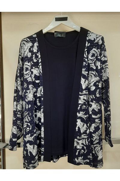 N.Y.YILDIZ Star Inside and Outside Μπλουζάκι Μπλουζάκι Plus Size Διπλό Σετ