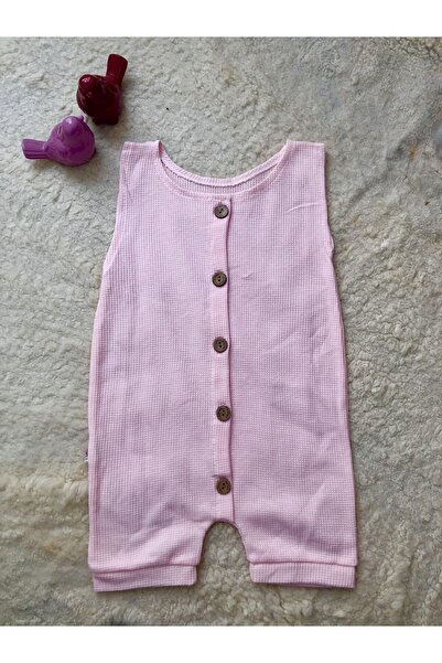 Ocado Sıfır Kol Düğmeli Esnek Bebek Tulum