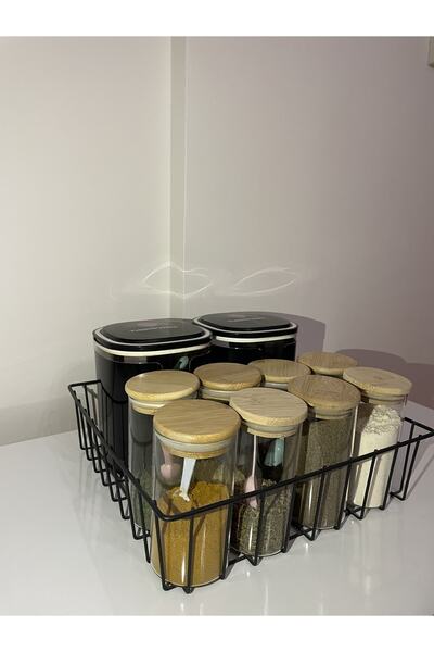 usta mekan Tel Sepet Dikdörtgen Saklama Ve Organizer Düzenleyici Izgara Metal...