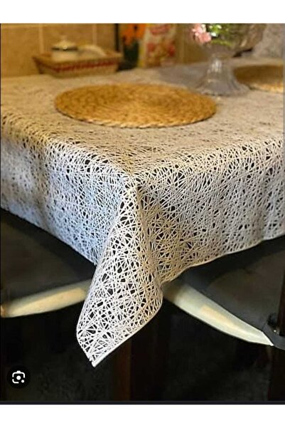 Herseyygüzell Față de masă din dantelă șters din PVC