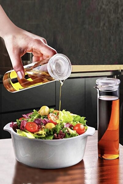 Asey Home زجاجة خل زيت صغيرة من كامبو بوروسيليكات قطعتين 240 سم مكعب