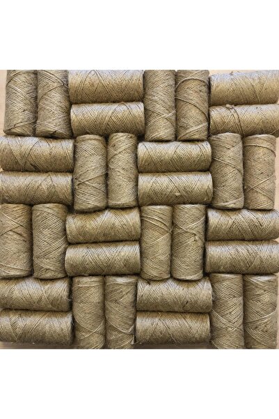 SENSY Premium Jüt Ip 100 Metre 2 Li Set Hasır Ip Kırnap Ip Süsleme Ipi Kendir Ipi Jüt Ipi