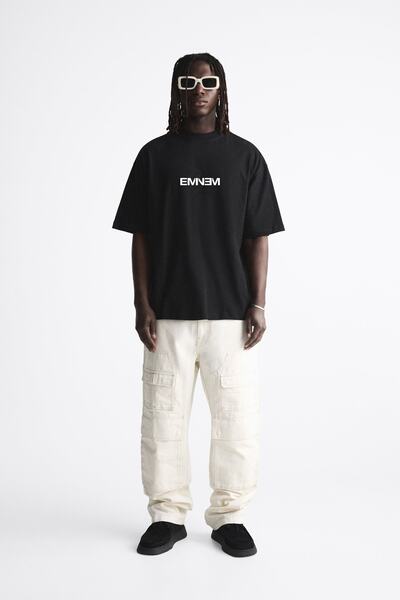CERENCE AKÇA OKULCUNUZ Tricou oversize unisex Eminem