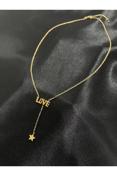 Aashiv's Collection قلادة مجوهرات الحب الذهبية للنساء
