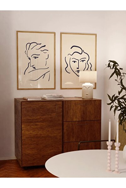 Mudi Store Matisse 2'li Çerçevesiz Poster Duvar Tablosu Poster Modern Tablo D...