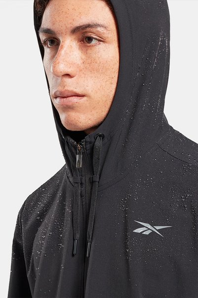 Reebok Woven Fz Black Men's Tracksuit Top
