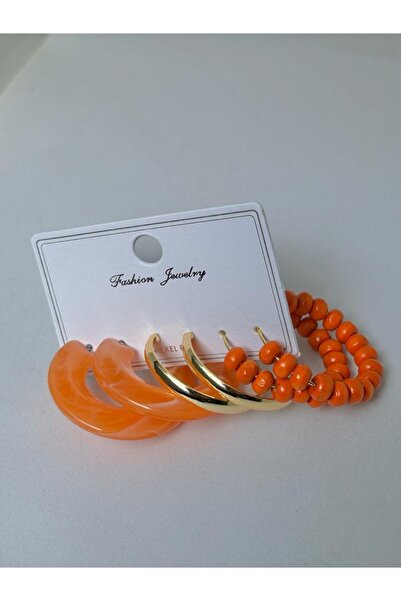 MRK 3lü Halka Çoklu Set Orta Boy Küpe