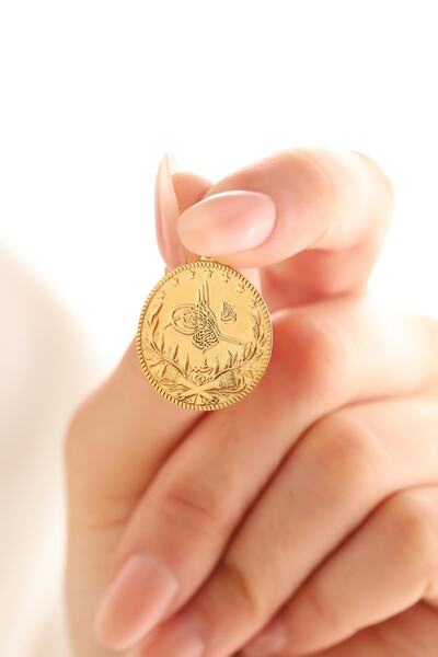 Sefa Gold 14 Ayar Altın Büyük Boy Tuğra Kolye Ucu