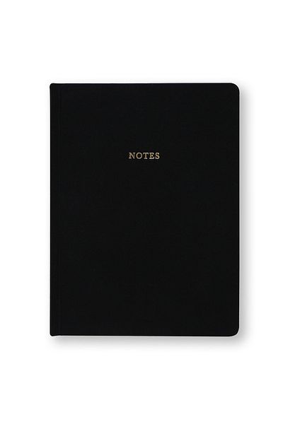 Chapters Linen Notebook, Black