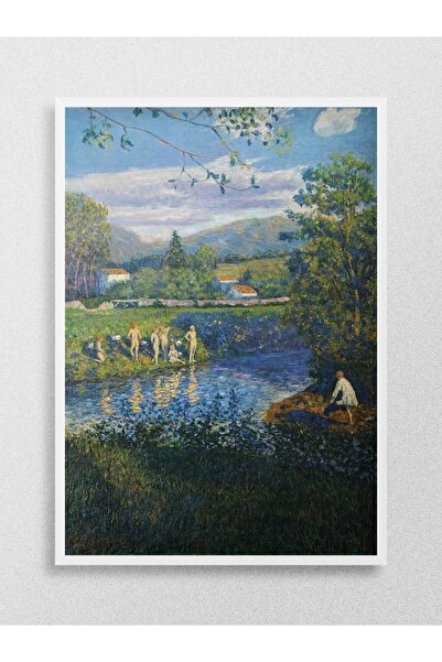 Mudi Store Bathing In Renteria Tablo Sanatsal Ünlü Ressam Poster Çerçevesiz Y...