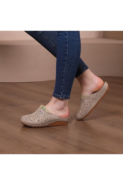 Fatex Beige Sabo Doctor Nurse Slippers