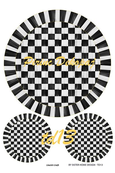 LİNEART Brass Decopage Paper La-td13