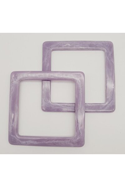 angel çanta aksesuar Mâner de geantă pătrată din acrilic liliac cu model de m...