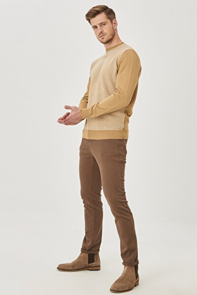 ALTINYILDIZ CLASSICS Erkek Vizon 360 Derece Her Yöne Esneyen Slim Fit Dar Kesim Pamuklu Esnek Rahat Pantolon