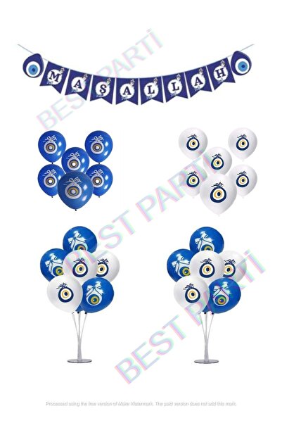 BEST PARTİ DOĞUM GÜNÜ PARTİ SÜSLERİ Sünnet Partisi Süsleme Seti-16