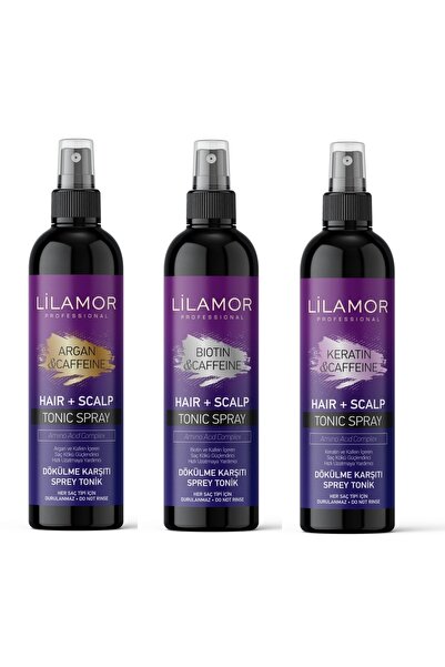 Lilamor Keratin+argan+biotin & Caffeine Dökülme Karşıtı Hızlı Uzamaya Yardımc...