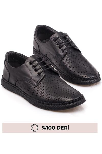 maximoda Pantofi pentru bărbați din piele naturală perforată, din piele inter...