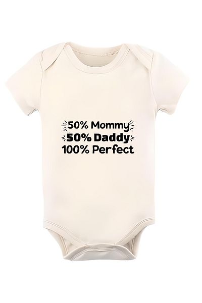GREY Baby Bodysuit / Baby Bodysuit / Half Sleeve Baby Bodysuit / Printed Baby Bodysuit