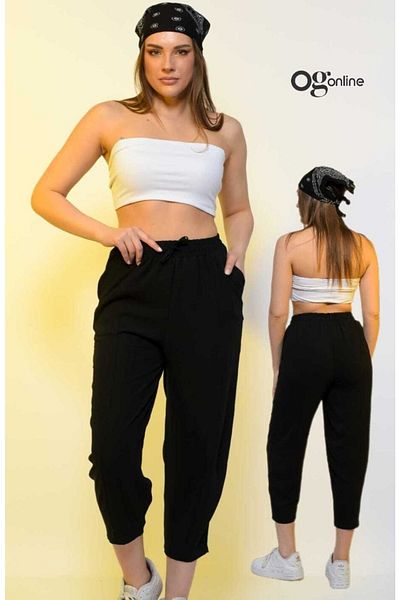 REYNEV High Waist Slouchy Women's Pants Fit Basic Relax Fit Comfortable Fit