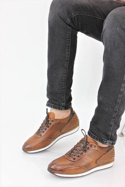 MARCOMEN Men's Sports Style Genuine Leather Casual Shoes