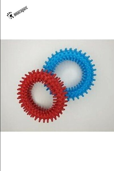 MUCAPET Dog Teeth Cleaner Scratcher Toy Biting Chew Circle 841856