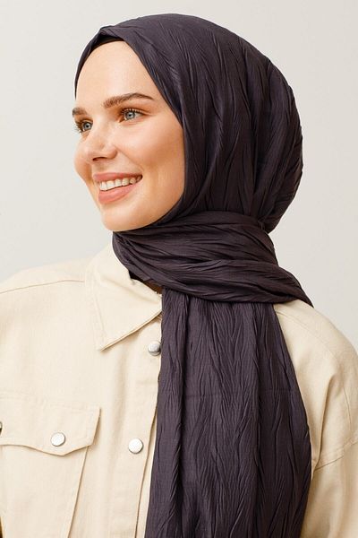 Mooncorn Smoked Pleated Bamboo Shawl