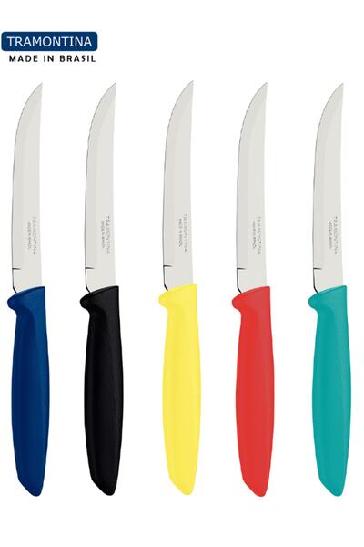TRAMONTINA 5 Pieces - 22.5cm Laser Fruit Knife Mix
