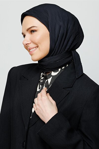 Mooncorn Μαύρο Πλισέ Κασκόλ